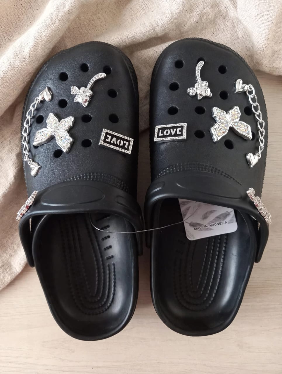 sandal kodok rantai fuhaha seri warna/ukuran