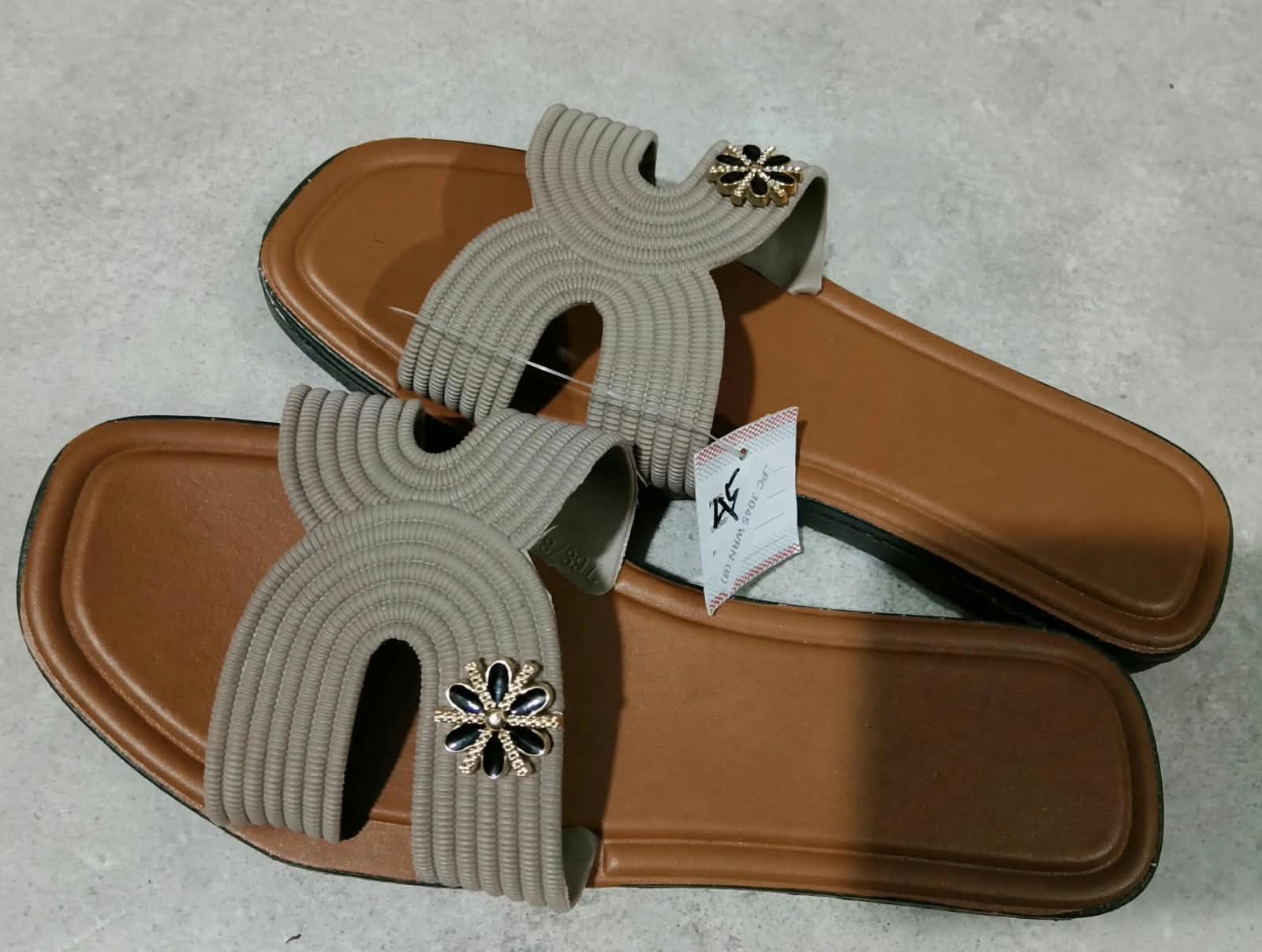 sandal slop cewek subinco (dua ukuran) seri warna