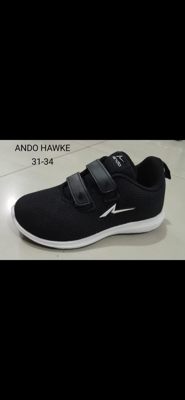 sepatu ando liam (V) hitam putih