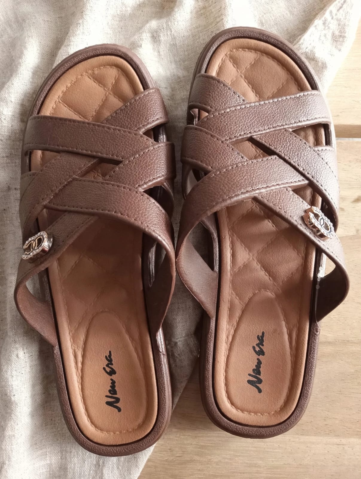 sandal slop tali silang new era (dua ukuran)